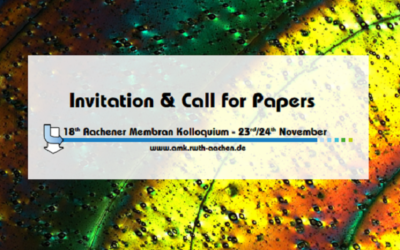 Aachener Membran Kolloquium: Call for Papers extended