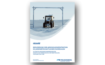 micronAir: Reduzierung der Aerosolkonzentration in landwirtschaftlichen Fahrzeugen