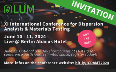 Internationale Konferenz: Dispersionsanalyse und Materialtestung